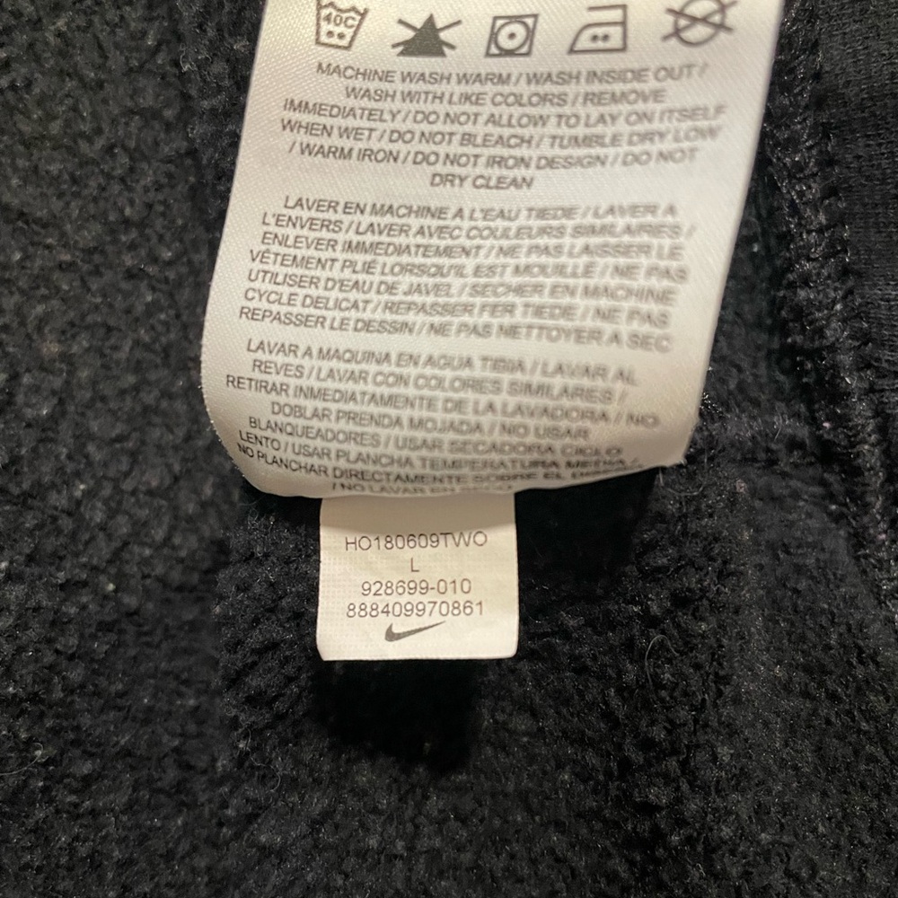Nike Do It Crew Sweater Black Size Large - Picture 8 of 8